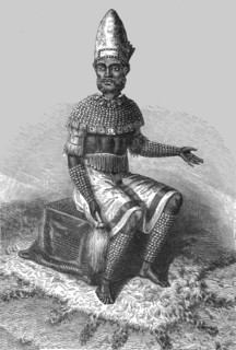 ''The Cazembe in state dress; The regions of the Cazembe', 1875. Creator: Unknown.