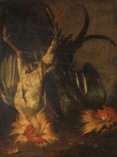 Dead roosters, 1671. Creator: Christoffel Puytlinck.