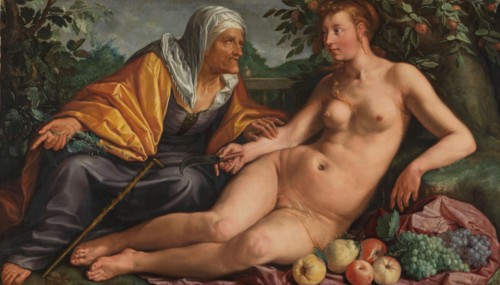 Vertumnus and Pomona, 1613. Creator: Hendrik Goltzius.