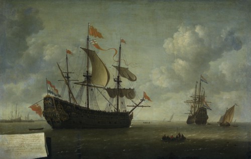 The Arrival of the Royal Charles, 1667. Creator: Jeronymus van Diest.