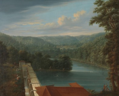 The Water Reservoirs, the so-called Bends, in Belgrad Forest, 1744-1763. Creator: Johann Christian Vollerdt.