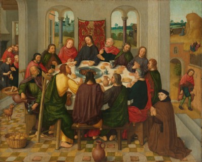 Last Supper, c.1485-c.1500. Creator: Master of the Amsterdam Death of the Virgin.
