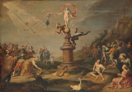 The Goddess Fortuna Bestowing her Gifts, c.1645. Creator: Simon Flocquet.