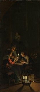 Triptych: Allegory of Art Training, c.1770. Creator: Willem Joseph Laquy.