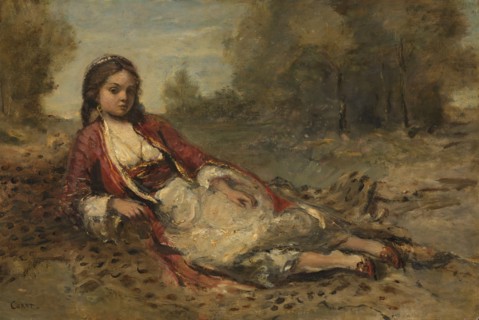 Algerian, 1871-1873. Creator: Jean-Baptiste-Camille Corot.