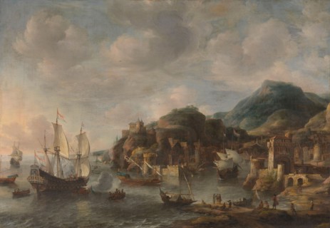 Dutch Ships in a Foreign Port, 1658. Creator: Jan Abrahamsz Beerstraten.