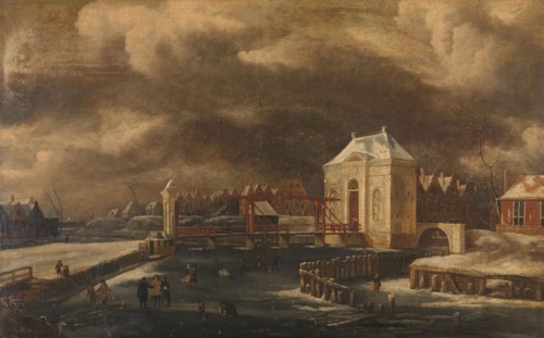 The Heiligewegspoort, Amsterdam, in Winter, 1660-1680. Creator: Jan van Kessel.
