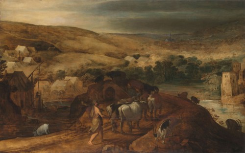 Hercules Steals the Oxen of Geryon, 1590-1635. Creator: Joos de Momper, the younger.