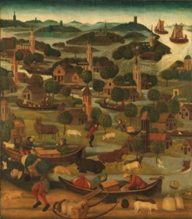 The Saint Elizabeth’s Day Flood, c.1490-c.1495. Creator: Master of the St Elizabeth Panels.