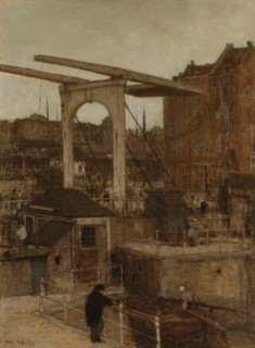 The Nieuwe Haarlemse Sluis at the Singel, known as ‘Souvenir d’Amsterdam’, 1871. Creator: Matthijs Maris.