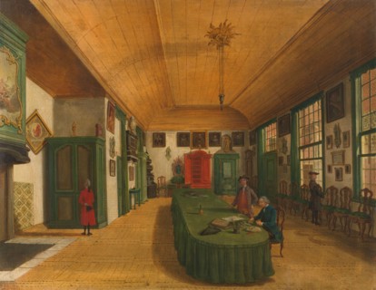 The Hall of the Artistic Society 'Kunst wordt door Arbeid verkregen' (Art is Acquired through Labor) Creator: Paulus Constantijn la Fargue.
