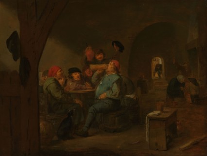 Drinking Bout in a Tavern, c.1700. Creator: Unknown.