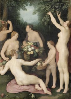 Pomona Receiving the Harvest of Fruit, 1626. Creator: Cornelis Cornelisz van Haarlem.