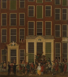 The Bookshop and Lottery Agency of Jan de Groot in the Kalverstraat in Amsterdam, 1779. Creator: Isaak Ouwater.