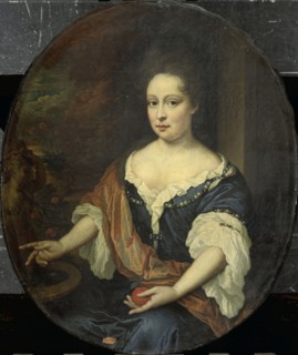 Judith Allijn (d 1702), Wife of Harmen Lijnslager, 1699. Creator: Johannes van Haensbergen.