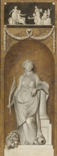 Painted Wall Hanging with Peace, 1786. Creator: Juriaan Andriessen.