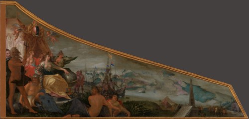 Amsterdam as the Centre of World Trade, c.1604-c.1607. Creator: Pieter Isaacsz.