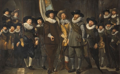 Officers and Other Civic Guardsmen of the IIIrd District of Amsterdam, under the Command of Captain  Creator: Thomas de Keyser.