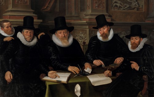 Four Regents and the ‘House Father’ of the Amsterdam Lepers’ Asylum, 1624. Creator: Werner Jacobsz. van den Valckert.