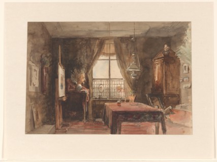 Interior of a painter's studio, c.1875-c.1899. Creator: Anon.