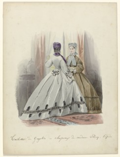 Paris fashions, dresses by Gagelin ..., 1887.  Creator: Anon.
