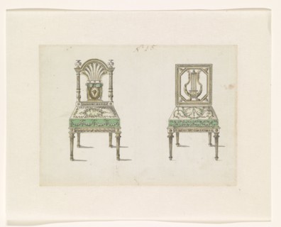 Two chairs, c.1780-c.1785. Creator: Anon.