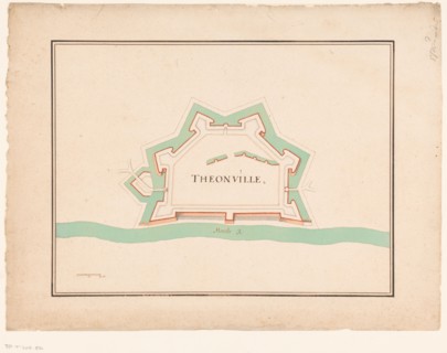 Map of Thionville, c.1710. Creator: Anon.