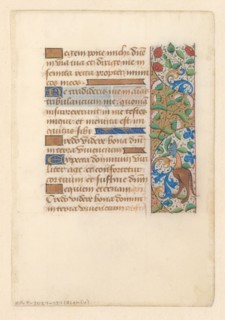 Manuscript from a psalter or book of hours, c.1450-c.1499. Creator: Anon.