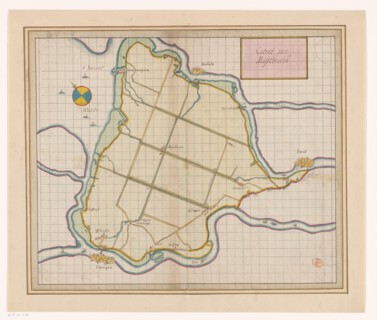 Map of the Mastenbroek polder, 1650-1750. Creator: Anon.