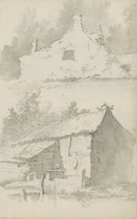Farmers' houses, c.1780-c.1800. Creator: Bernhard Heinrich Thier.
