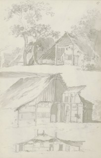 Farm buildings, c.1780-c.1800.  Creator: Bernhard Heinrich Thier.