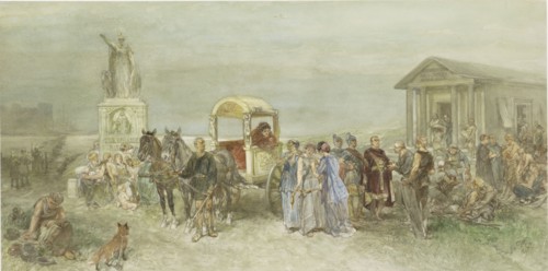 Marketplace with Romans and Batavieren, 1889. Creator: Charles Rochussen.
