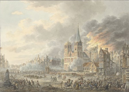 The capture of a city by French troops, 1801. Creator: Dirk Langendijk.