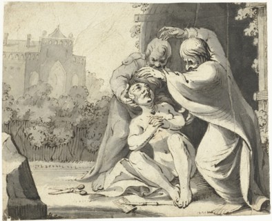 Suzanna and the elders, 1617-1619. Creator: Gerard ter Borch I.