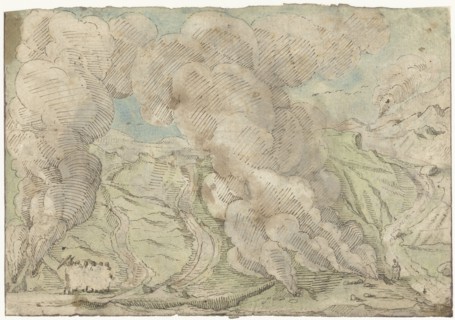 View of the Solfatara at Pozzuoli, outside Naples, c.1611. Creator: Gerard ter Borch I.