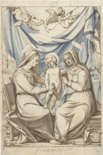 The Virgin Mary with Child and Saint Anna, 1616. Creator: Gerard ter Borch I.