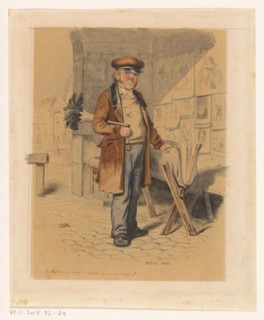 Printseller, c.1850-c.1900.  Creator: Henri Adan.