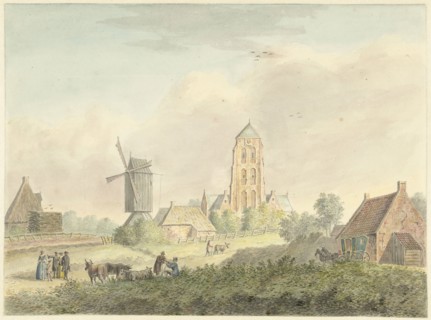 Church of the village of Westkapelle in Zeeland, 1757-1822. Creator: Hermanus Petrus Schouten.