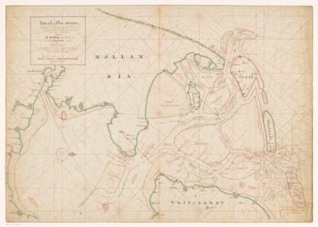 Map of Noord-Holland, Texel, Vlieland, Terschelling, part of Friesland..., 1712.  Creator: Isaak de Graaf.