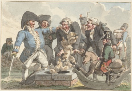 Cartoon on the Tiercering of 1810, 1810-1812. Creator: Jacob Smies.