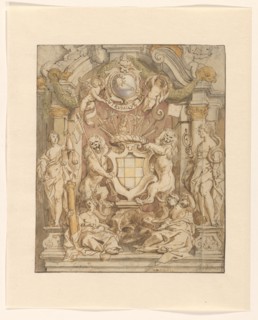 The coat of arms of Van der Linden, 1630-1635.  Creator: Jacob Jordaens.