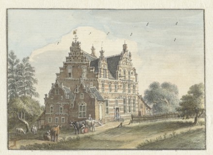 The house Den Dam near Zutphen, 1748. Creator: Jan de Beyer.