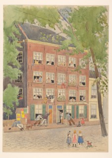 Drunks outside 'De Laatste Stuiver', 1874-1916.  Creator: Jan Hanau.