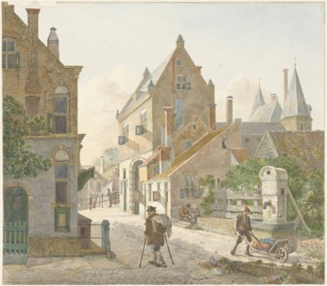 The Waardpoort and the Oude Gracht in Utrecht, 1814. Creator: Jan Hendrik Verheyen.