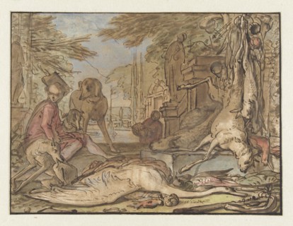 Still life of game, 1650-1719. Creator: Jan Weenix.