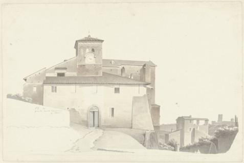 The Basilica of the Santi Quattro Coronati in Rome, c.1809-c.1812. Creator: Josephus Augustus Knip.