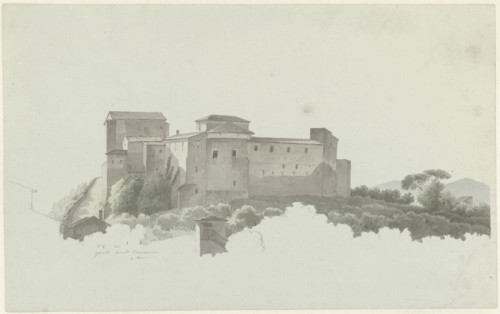 The Basilica and Monastery of the Quattro Santi Coronati in Rome, c.1809-c.1812. Creator: Josephus Augustus Knip.