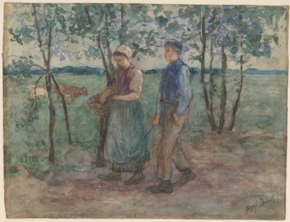 On free feet, 1834-1911. Creator: Jozef Israels.