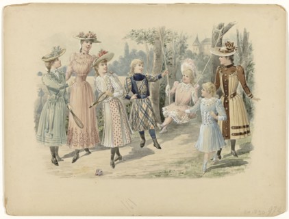 Children's clothing 1890.  Creator: Lefranco.