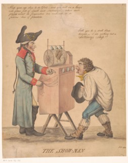 The Show-man, 1799.  Creator: Monogrammist J.A..